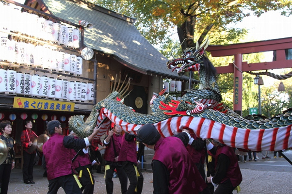 新龍奉納踊り 四谷須賀神社（2012年11月10日）